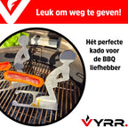 VYRR Manneke Worst - RVS Worstenhouder voor op de BBQ