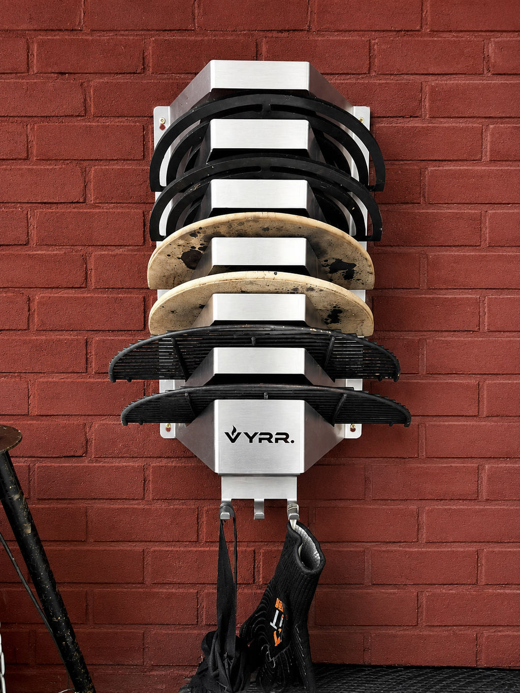 VYRR - RVS Accessoirehouder 6 vaks (Large Kamado)